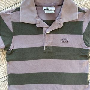 Lacoste Kids Polo Shirt - Lavender and Olive
